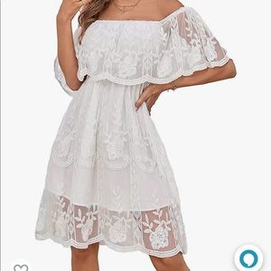 White off the shoulder dress from Amazon